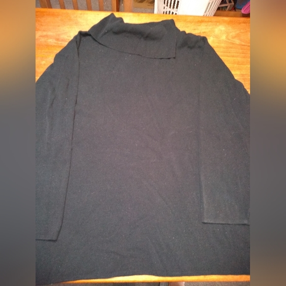 Retro Penningtons Black Split Turtleneck Sweater, Size 4X, Y2K Style - Picture 2 of 12